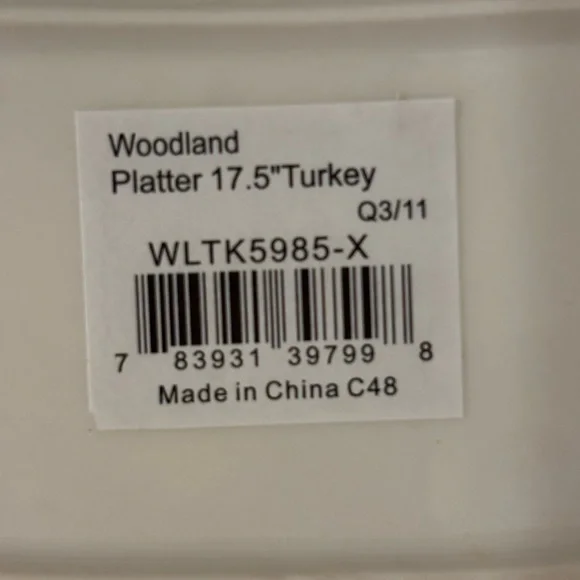 Spode Woodland Turkey platter - Picture 4 of 5